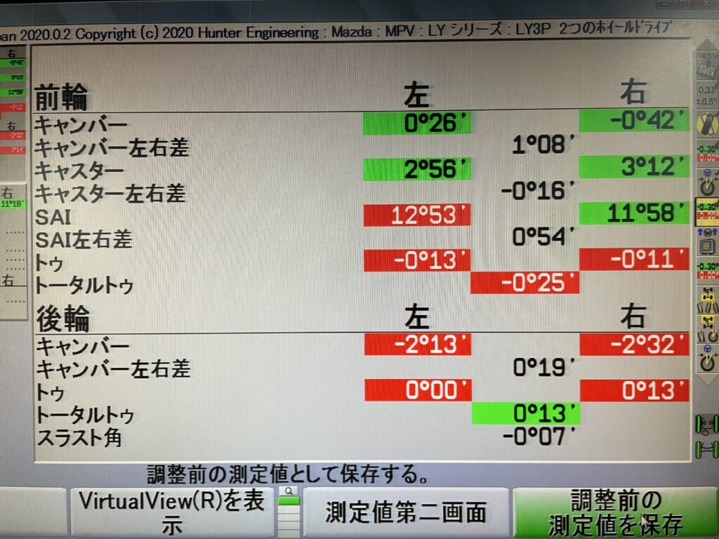 MPV アライメント